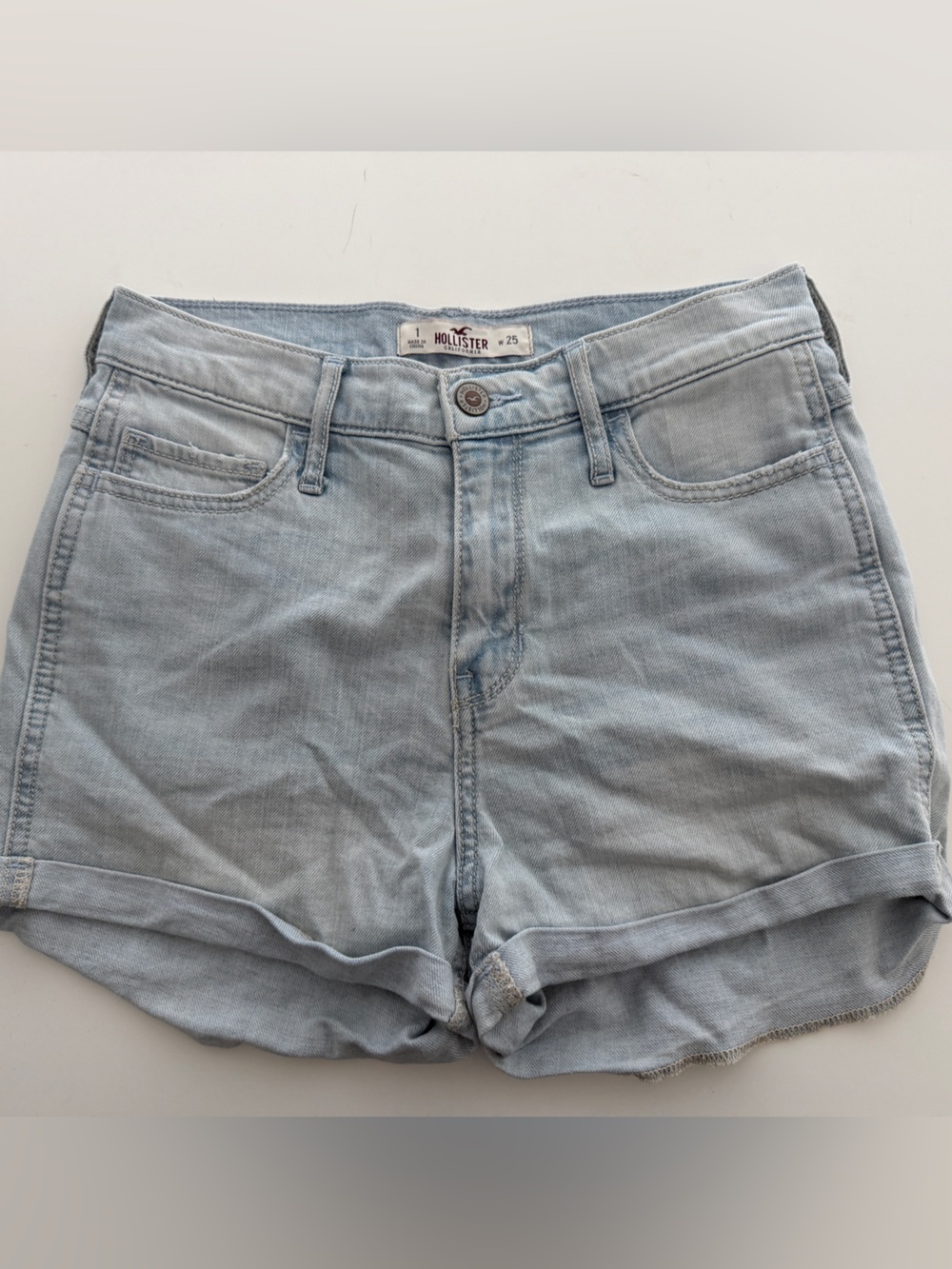 Hollister Light Blue Denim Women's Shorts
